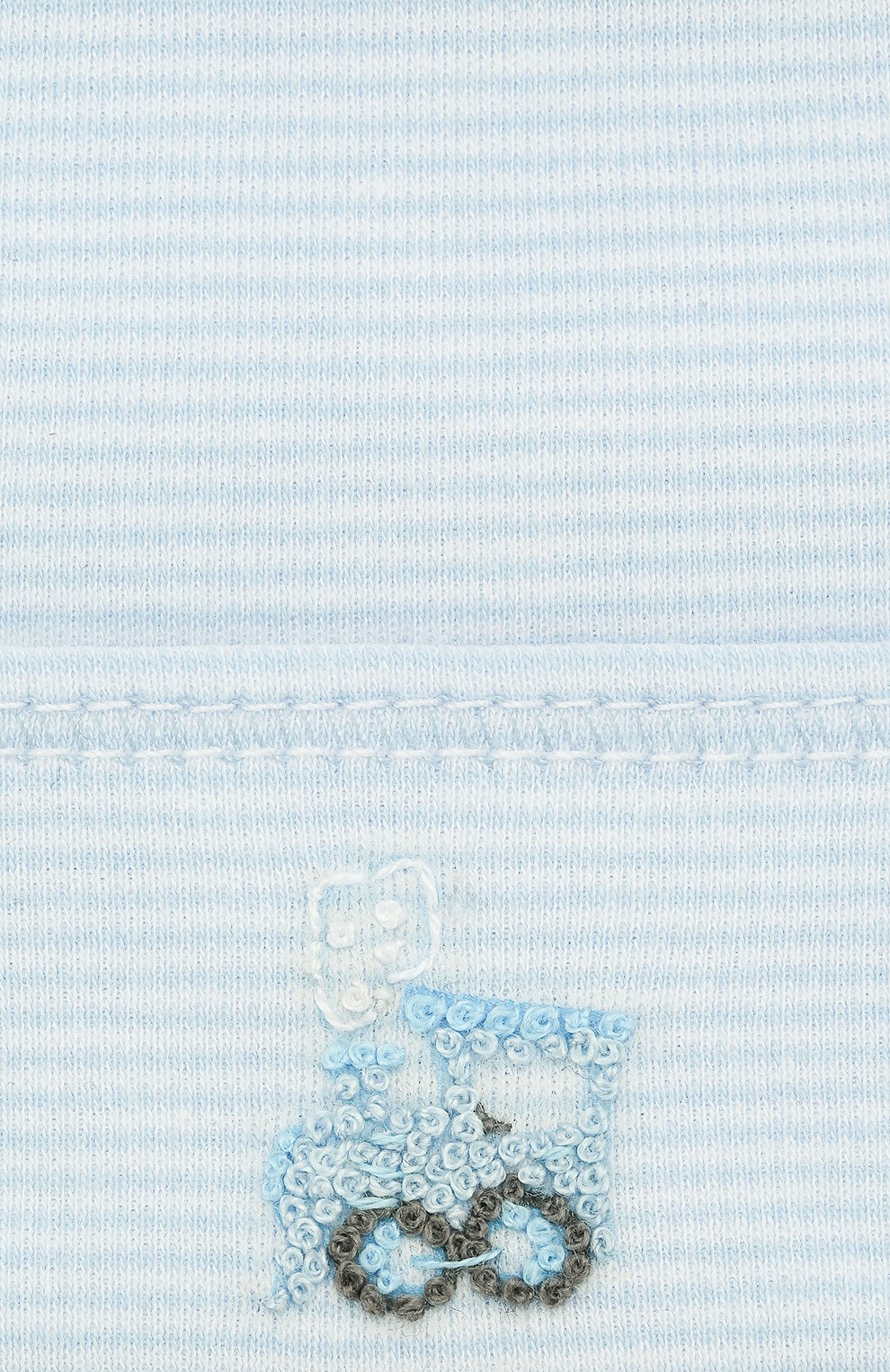 Детского шапка tiny choo choo MAGNOLIA BABY голубого цвета, арт. 569-50-LB | Фото 3 (Материал: Текстиль, Хлопок; Кросс-КТ НВ: Шапочки-аксессуары)