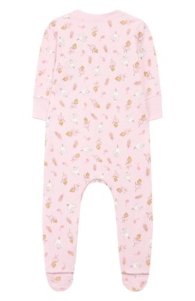 Детский хлопковый комбинезон MAGNOLIA BABY розового цвета по цене 3270 руб., арт. 468-22ZP-PK | Фото 2 Детский хлопковый комбинезон MAGNOLIA BABY розового цвета, арт. 468-22ZP-PK | Фото 2
