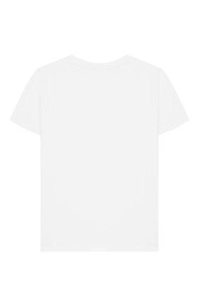 Детская хлопковая футболка STELLA MCCARTNEY белого цвета по цене 3240 руб., арт. 588492/S0JB5 | Фото 2 Детская хлопковая футболка STELLA MCCARTNEY белого цвета, арт. 588492/S0JB5 | Фото 2