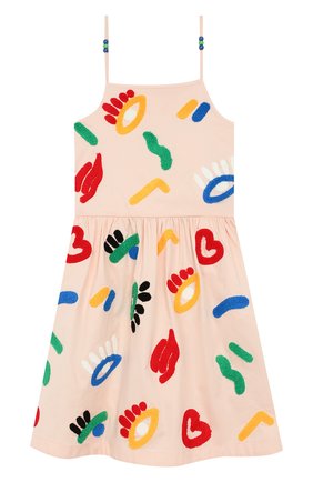 Детское хлопковый сарафан STELLA MCCARTNEY розового цвета по цене 8800 руб., арт. 588682/S0K61 | Фото 1 Детское хлопковый сарафан STELLA MCCARTNEY розового цвета, арт. 588682/S0K61 | Фото 1
