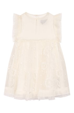 Детское шелковое платье STELLA MCCARTNEY белого цвета по цене 18000 руб., арт. 589320/S0KD6 | Фото 1 Детское шелковое платье STELLA MCCARTNEY белого цвета, арт. 589320/S0KD6 | Фото 1