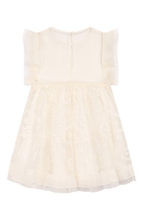 Детское шелковое платье STELLA MCCARTNEY белого цвета по цене 18000 руб., арт. 589320/S0KD6 | Фото 2 Детское шелковое платье STELLA MCCARTNEY белого цвета, арт. 589320/S0KD6 | Фото 2
