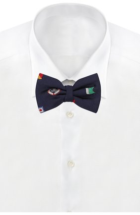 Детский шелковый галстук-бабочка POLO RALPH LAUREN синего цвета по цене 4625 руб., арт. 352794102 | Фото 2 Детский шелковый галстук-бабочка POLO RALPH LAUREN синего цвета, арт. 352794102 | Фото 2