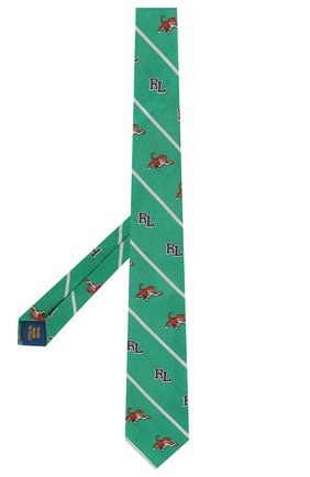 Детский шелковый галстук POLO RALPH LAUREN зеленого цвета, арт. 351794091 | Фото 2 (Материал: Текстиль, Шелк)
