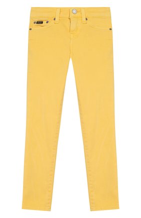 Детские джинсы POLO RALPH LAUREN желтого цвета по цене 6185 руб., арт. 312783683 | Фото 1 Детские джинсы POLO RALPH LAUREN желтого цвета, арт. 312783683 | Фото 1
