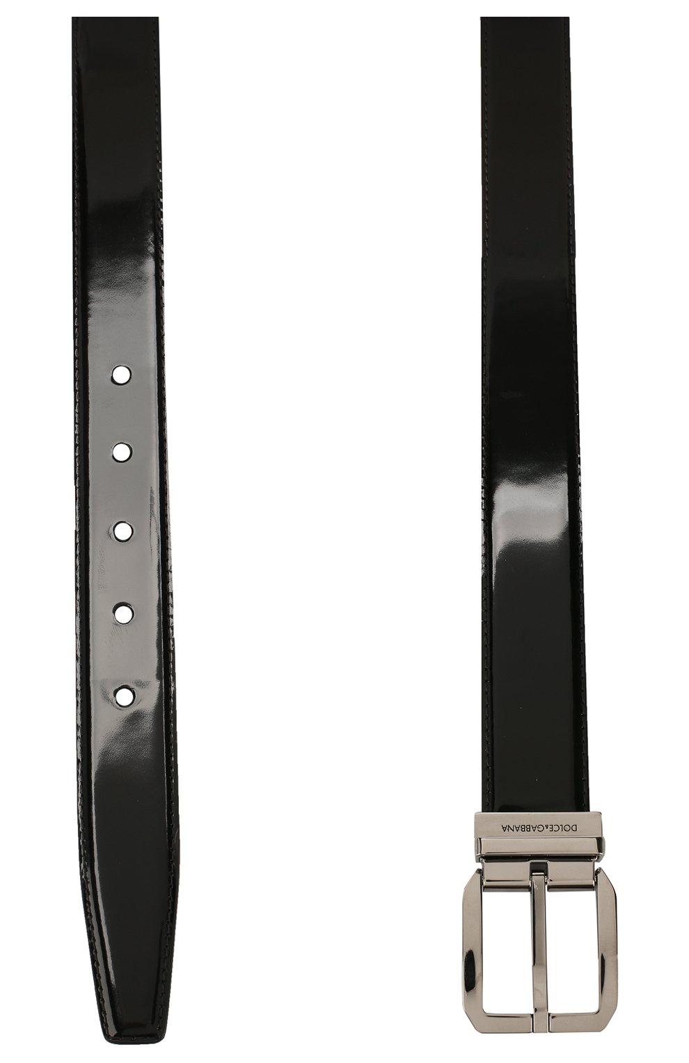 Мужской кожаный ремень DOLCE & GABBANA черного цвета, арт. BC4262/A1037 | Фото 2 (Материал: Натуральная кожа; Случай: Формальный)