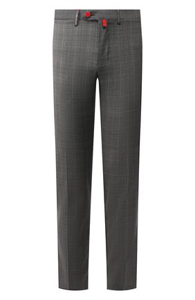 Мужские шерстяные брюки KITON серого цвета по цене 132500 руб., арт. UFPP79K06S11 | Фото 1 Мужские шерстяные брюки KITON серого цвета, арт. UFPP79K06S11 | Фото 1