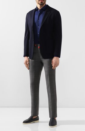 Мужские шерстяные брюки KITON серого цвета по цене 132500 руб., арт. UFPP79K06S11 | Фото 2 Мужские шерстяные брюки KITON серого цвета, арт. UFPP79K06S11 | Фото 2
