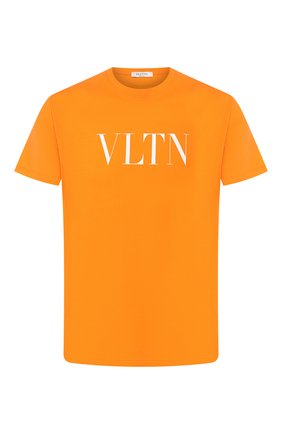 Мужская хлопковая футболка VALENTINO оранжевого цвета по цене 19000 руб., арт. TV0MG10V3LE | Фото 1 Мужская хлопковая футболка VALENTINO оранжевого цвета, арт. TV0MG10V3LE | Фото 1