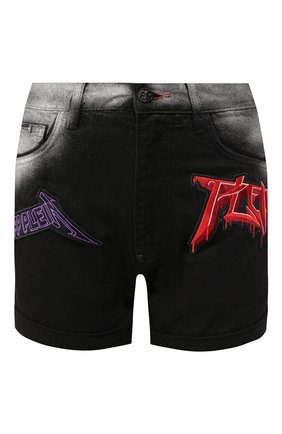 Женские джинсовые шорты PHILIPP PLEIN черного цвета по цене 54360 руб., арт. S20C WDT1328 PDE004N | Фото 1 Женские джинсовые шорты PHILIPP PLEIN черного цвета, арт. S20C WDT1328 PDE004N | Фото 1