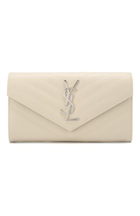 Женские кожаный кошелек SAINT LAURENT белого цвета по цене 48200 руб., арт. 372264/B0W02 | Фото 1 Женские кожаный кошелек SAINT LAURENT белого цвета, арт. 372264/B0W02 | Фото 1