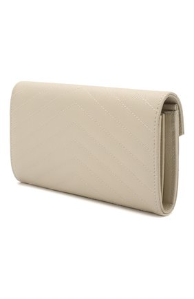 Женские кожаный кошелек SAINT LAURENT белого цвета по цене 48200 руб., арт. 372264/B0W02 | Фото 2 Женские кожаный кошелек SAINT LAURENT белого цвета, арт. 372264/B0W02 | Фото 2