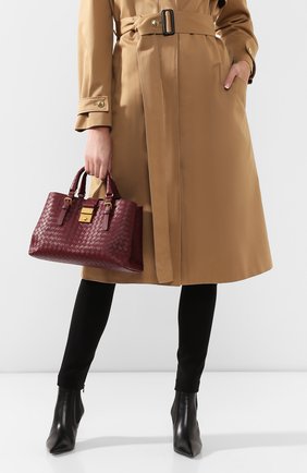 Женская сумка roma small BOTTEGA VENETA бордового цвета по цене 238500 руб., арт. 576336/VQ13C | Фото 2 Женская сумка roma small BOTTEGA VENETA бордового цвета, арт. 576336/VQ13C | Фото 2