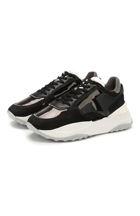 Женские комбинированные кроссовки TOD’S черного цвета по цене 55200 руб., арт. XXW45B0BB51NK6 | Фото 1 Женские комбинированные кроссовки TOD’S черного цвета, арт. XXW45B0BB51NK6 | Фото 1