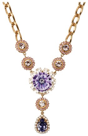 Женское колье DOLCE & GABBANA золотого цвета по цене 87950 руб., арт. WNM2P1/W1111 | Фото 2 Женское колье DOLCE & GABBANA золотого цвета, арт. WNM2P1/W1111 | Фото 2