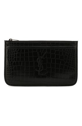 Женские кожаный футляр для документов SAINT LAURENT черного цвета по цене 42000 руб., арт. 606533/1QP0D | Фото 1 Женские кожаный футляр для документов SAINT LAURENT черного цвета, арт. 606533/1QP0D | Фото 1