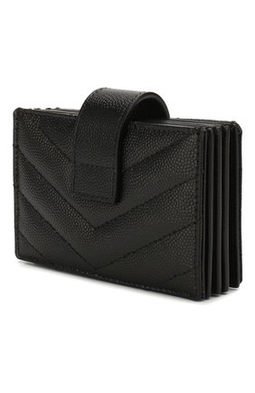 Женский кожаный футляр для кредитных карт SAINT LAURENT черного цвета по цене 26200 руб., арт. 607907/B0W01 | Фото 2 Женский кожаный футляр для кредитных карт SAINT LAURENT черного цвета, арт. 607907/B0W01 | Фото 2
