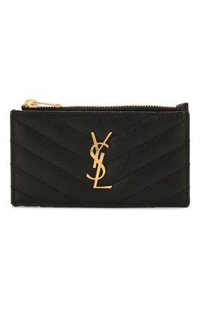 Женский кожаный футляр для кредитных карт SAINT LAURENT черного цвета по цене 22200 руб., арт. 607915/B0W01 | Фото 1 Женский кожаный футляр для кредитных карт SAINT LAURENT черного цвета, арт. 607915/B0W01 | Фото 1