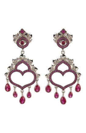 Женские серьги heart QUEENSBEE розового цвета по цене 45100 руб., арт. 201256/15,87 | Фото 1 Женские серьги heart QUEENSBEE розового цвета, арт. 201256/15,87 | Фото 1