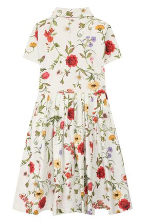 Детское хлопковое платье OSCAR DE LA RENTA белого цвета по цене 29400 руб., арт. 20SGN6279BP | Фото 2 Детское хлопковое платье OSCAR DE LA RENTA белого цвета, арт. 20SGN6279BP | Фото 2 (Материал внешний: Хлопок; Материал подклада: Синтетический материал; Рукава: Короткие; Случай: Повседневный; Девочки Кросс-КТ: Платье-одежда; Ростовка одежда: 10 - 11 лет | 140 - 146см, 12 лет | 152 см, 13 - 15 лет | 158 см, 4 года | 104 см, 6 лет | 116 см, 8 лет | 128 см)