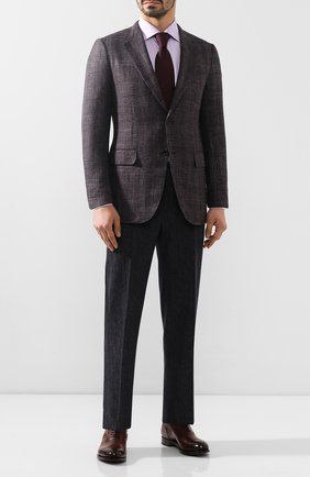 Мужские кожаные оксфорды SANTONI темно-коричневого цвета по цене 65200 руб., арт. MC0S10348MC2H0ENR38 | Фото 2 Мужские кожаные оксфорды SANTONI темно-коричневого цвета, арт. MC0S10348MC2H0ENR38 | Фото 2
