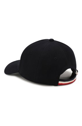 Мужской хлопковая бейсболка MONCLER темно-синего цвета по цене 9300 руб., арт. F1-091-3B706-00-V0090 | Фото 2 Мужской хлопковая бейсболка MONCLER темно-синего цвета, арт. F1-091-3B706-00-V0090 | Фото 2