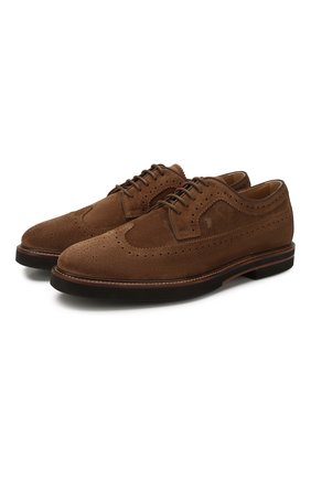 Мужской замшевые дерби TOD’S коричневого цвета по цене 36575 руб., арт. XXM53B00C10RE0 | Фото 1 Мужской замшевые дерби TOD’S коричневого цвета, арт. XXM53B00C10RE0 | Фото 1