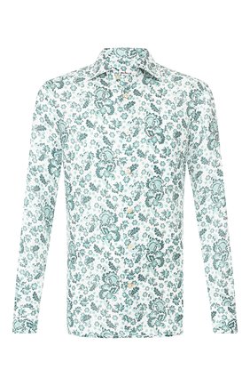 Мужская льняная рубашка KITON зеленого цвета по цене 85550 руб., арт. UMCNERH0729002 | Фото 1 Мужская льняная рубашка KITON зеленого цвета, арт. UMCNERH0729002 | Фото 1 (Длина (для топов): Стандартные; Рукава: Длинные; Материал внешний: Лен; Случай: Повседневный; Принт: С принтом; Мужское Кросс-КТ: Рубашка-одежда; Манжеты: На пуговицах; Воротник: Акула; Региональные ограничения белый список (Axapta Mercury): RU)