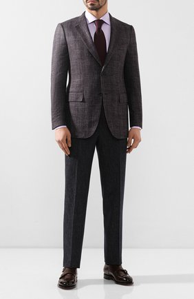 Мужской пиджак из смеси шерсти и шелка ZEGNA COUTURE фиолетового цвета по цене 286000 руб., арт. 750N09/10C2N0 | Фото 2 Мужской пиджак из смеси шерсти и шелка ZEGNA COUTURE фиолетового цвета, арт. 750N09/10C2N0 | Фото 2