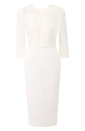 Женское платье ROLAND MOURET белого цвета по цене 159500 руб., арт. PS20/S0875/F0386 | Фото 1 Женское платье ROLAND MOURET белого цвета, арт. PS20/S0875/F0386 | Фото 1