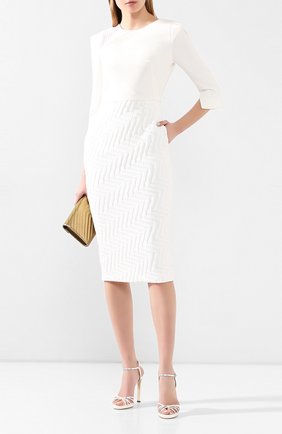 Женское платье ROLAND MOURET белого цвета по цене 159500 руб., арт. PS20/S0875/F0386 | Фото 2 Женское платье ROLAND MOURET белого цвета, арт. PS20/S0875/F0386 | Фото 2