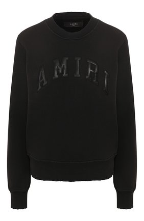 Женская кашемировый свитшот AMIRI черного цвета по цене 59950 руб., арт. Y0W02359TE | Фото 1 Женская кашемировый свитшот AMIRI черного цвета, арт. Y0W02359TE | Фото 1