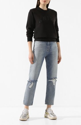 Женская кашемировый свитшот AMIRI черного цвета по цене 59950 руб., арт. Y0W02359TE | Фото 2 Женская кашемировый свитшот AMIRI черного цвета, арт. Y0W02359TE | Фото 2