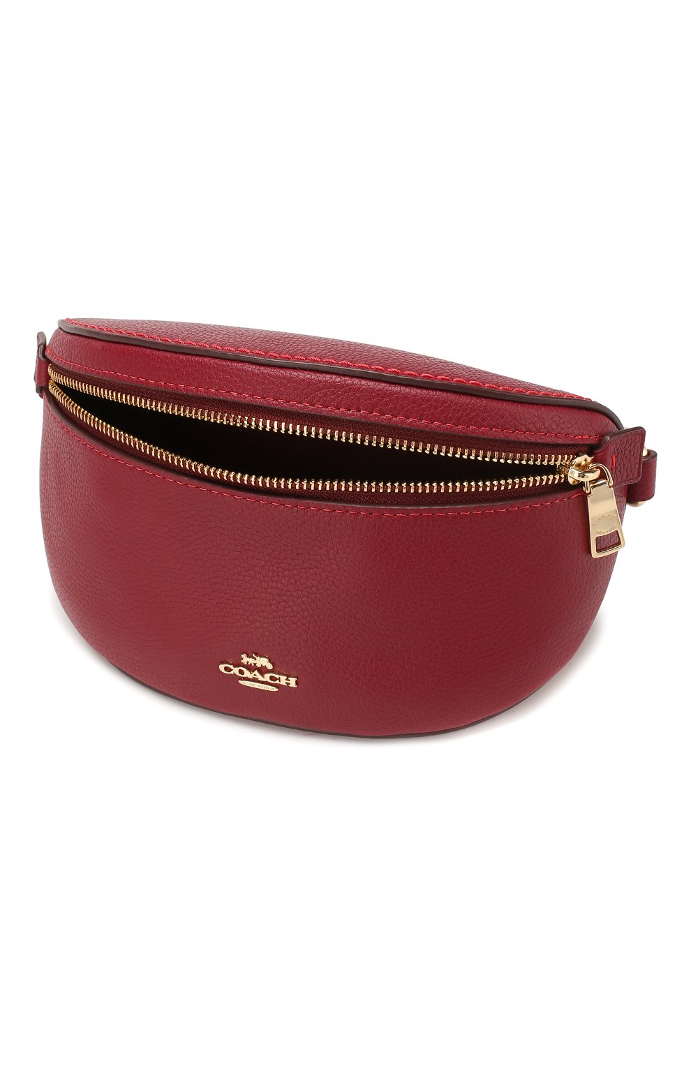 Женская красная поясная сумка fanny pack COACH купить в интернет