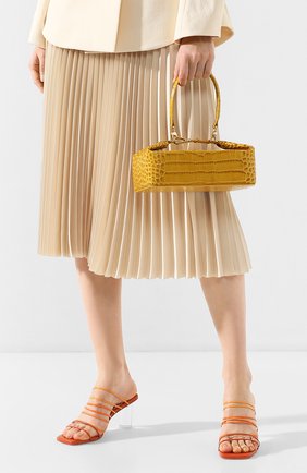 Женская сумка olivia REJINA PYO желтого цвета по цене 47700 руб., арт. B26/LEATHER EMB0SS CR0C | Фото 2 Женская сумка olivia REJINA PYO желтого цвета, арт. B26/LEATHER EMB0SS CR0C | Фото 2