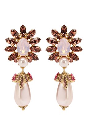Женские клипсы DOLCE & GABBANA розового цвета по цене 52600 руб., арт. WEM2N1/W1111 | Фото 1 Женские клипсы DOLCE & GABBANA розового цвета, арт. WEM2N1/W1111 | Фото 1