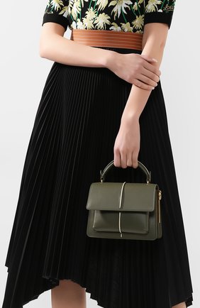 Женская сумка attaché MARNI хаки цвета по цене 127500 руб., арт. BMMP0027Y0/LV589 | Фото 2 Женская сумка attaché MARNI хаки цвета, арт. BMMP0027Y0/LV589 | Фото 2