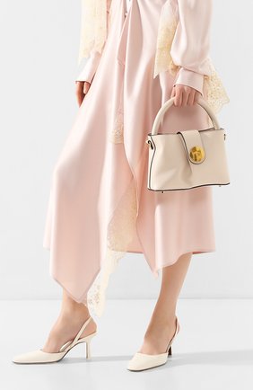 Женская сумка malette ELLEME бежевого цвета по цене 35400 руб., арт. MALETTE/C0W LEATHER | Фото 2 Женская сумка malette ELLEME бежевого цвета, арт. MALETTE/C0W LEATHER | Фото 2