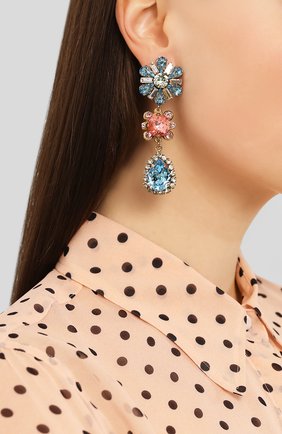 Женские клипсы DOLCE & GABBANA разноцветного цвета по цене 59550 руб., арт. WEM2B8/W1111 | Фото 2 Женские клипсы DOLCE & GABBANA разноцветного цвета, арт. WEM2B8/W1111 | Фото 2