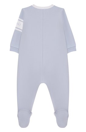 Детский хлопковый комбинезон GIVENCHY голубого цвета по цене 17050 руб., арт. H97053 | Фото 2 Детский хлопковый комбинезон GIVENCHY голубого цвета, арт. H97053 | Фото 2