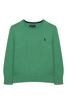 Детский хлопковый пуловер POLO RALPH LAUREN зеленого цвета по цене 6185 руб., арт. 321702192 | Фото 1 Детский хлопковый пуловер POLO RALPH LAUREN зеленого цвета, арт. 321702192 | Фото 1