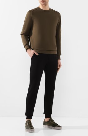 Мужские кожаные кеды SANTONI зеленого цвета по цене 37300 руб., арт. MBGL21066SP0MFG0V42 | Фото 2 Мужские кожаные кеды SANTONI зеленого цвета, арт. MBGL21066SP0MFG0V42 | Фото 2