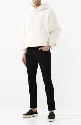 Мужские текстильные слипоны AMIRI черного цвета по цене 47600 руб., арт. Y0F23271CL | Фото 2 Мужские текстильные слипоны AMIRI черного цвета, арт. Y0F23271CL | Фото 2