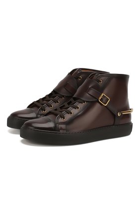 Мужские кожаные кеды RALPH LAUREN темно-коричневого цвета по цене 110500 руб., арт. 815775059 | Фото 1 Мужские кожаные кеды RALPH LAUREN темно-коричневого цвета, арт. 815775059 | Фото 1