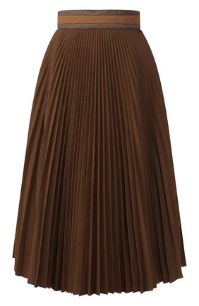 Женская юбка BRUNELLO CUCINELLI коричневого цвета по цене 88400 руб., арт. M0H69G2889 | Фото 1 Женская юбка BRUNELLO CUCINELLI коричневого цвета, арт. M0H69G2889 | Фото 1