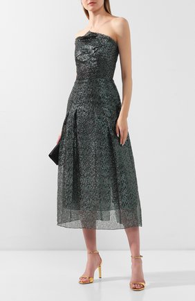 Женское платье-миди ROLAND MOURET зеленого цвета по цене 230500 руб., арт. PS20/S0869/F0300 | Фото 2 Женское платье-миди ROLAND MOURET зеленого цвета, арт. PS20/S0869/F0300 | Фото 2