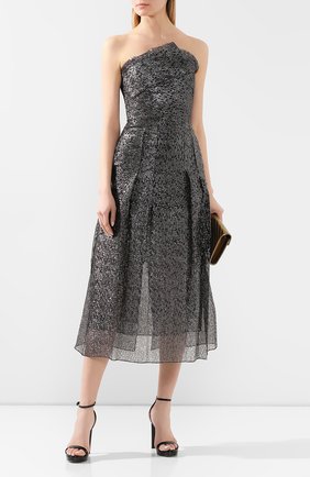 Женское платье-миди ROLAND MOURET серебряного цвета по цене 230500 руб., арт. PS20/S0869/F0300 | Фото 2 Женское платье-миди ROLAND MOURET серебряного цвета, арт. PS20/S0869/F0300 | Фото 2