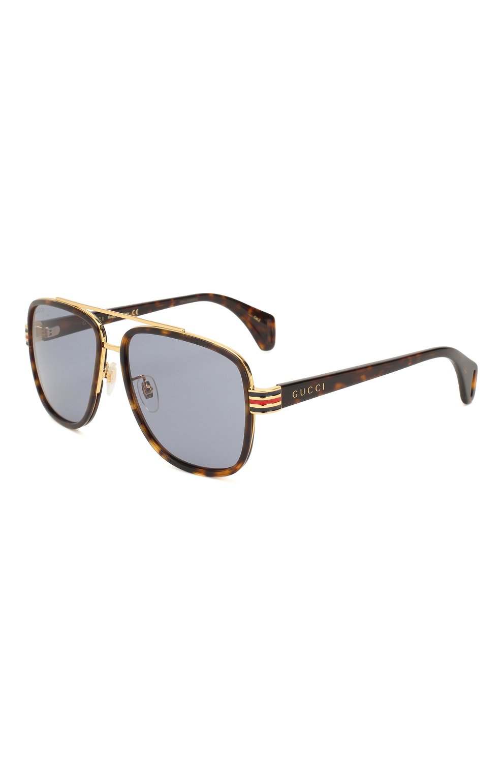 Женские солнцезащитные очки GUCCI коричневого цвета, арт. GG0448 004 | Фото 1 (Тип очков: С/з; Очки форма: Прямоугольные; Оптика Гендер: оптика-мужское)