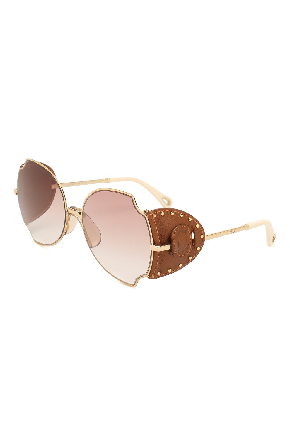 Женские солнцезащитные очки CHLOÉ золотого цвета, арт. 166SL-722 | Фото 1