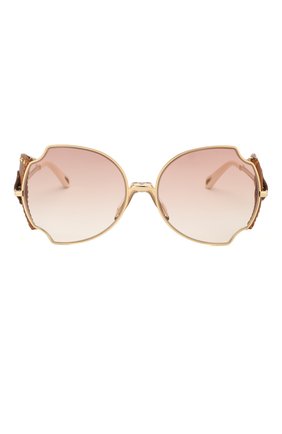 Женские солнцезащитные очки CHLOÉ золотого цвета по цене 36050 руб., арт. 166SL-722 | Фото 3 Женские солнцезащитные очки CHLOÉ золотого цвета, арт. 166SL-722 | Фото 3